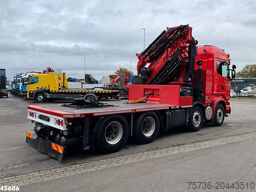 Scania R620 V8 8x4 Hiab 105 Ton/meter laadkraan + Fly-...