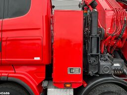 Scania R620 V8 8x4 Hiab 105 Ton/meter laadkraan + Fly-...