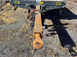 NC machinery trailer with manual loading ramps