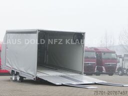 Moetefindt Autotransporter mit Planenaufbau