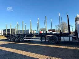 PAVIC Holzauflieger mit Schemel und Rungen