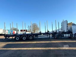 PAVIC Holzauflieger mit Schemel und Rungen