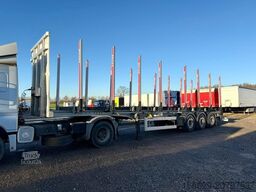 BENALU Timberliner Holzauflieger mit Schemel und Rungen