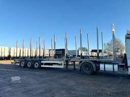 BENALU Timberliner Holzauflieger mit Schemel und Rungen