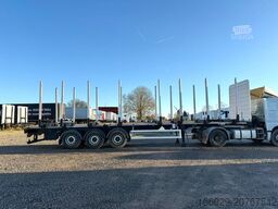 PAVIC Holzauflieger mit Schemel und Rungen