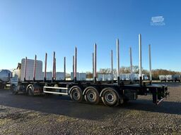 PAVIC Holzauflieger mit Schemel und Rungen