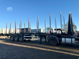 PAVIC Holzauflieger mit Schemel und Rungen