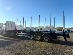 PAVIC Holzauflieger mit Schemel und Rungen