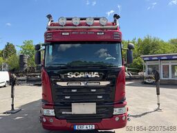 Scania G490 8x2*6, Hooklift + Crane PK34002, 2015