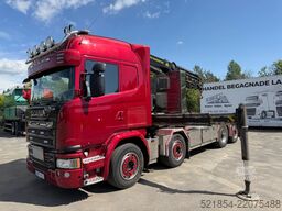 Scania G490 8x2*6, Hooklift + Crane PK34002, 2015