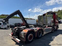 Scania G490 8x2*6, Hooklift + Crane PK34002, 2015