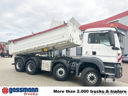 MAN TGS 35.460 8X4 BB, Meiller Bordmatik, Rollplane,