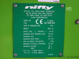 Niftylift HR21 HYBRID As - Is, Hybrid, 4x4 Drive, 21m Workin