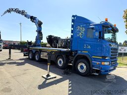 Scania R580 V8 8x4 + (32.5m) CRANE PALFINGER PK 78002-...