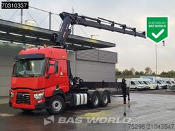 Renault T 520 6X4 Hiab 477E-7 HIDUO Crane Kran Big-Axle...