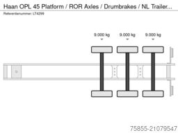 Haan OPL 45 Platform / ROR Axles /  Drumbrakes / NL ...