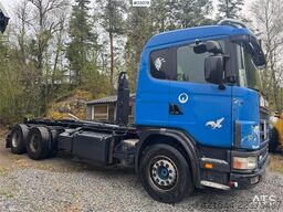 Scania 124G hooklift truck – Joab hook with articulated (