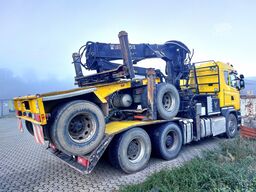SCANIA R580 Holztransporter + Nachläufer