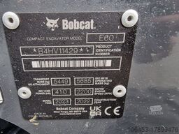 BOBCAT E 60 Minibagger/enhalter/Neumasch.