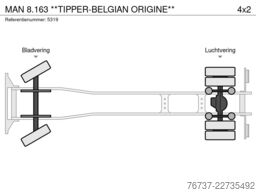 MAN 8.163 **TIPPER-BELGIAN ORIGINE**