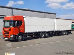 SCANIA R 410 Durchlade-Kofferzug 2xLBW Lenkachse Retard