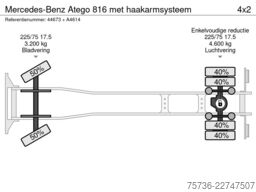 Mercedes-Benz Atego 816 met haakarmsysteem