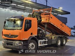 Renault Premium 430 Lander 6X4 HIAB 211 EP-4 Crane Tipp...