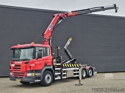 Scania P410 6x2*4 / HOOKLIFT + CRANE / ABROLKIPPER KRAN