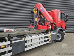 Scania P410 6x2*4 / HOOKLIFT + CRANE / ABROLKIPPER KRAN