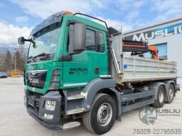 MAN TGS 26.400 6X2 Lenk Kipper Kran PK 18002 Funk