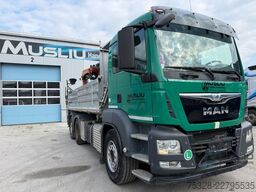 MAN TGS 26.400 6X2 Lenk Kipper Kran PK 18002 Funk