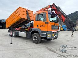 MAN TGA 28.410 6X2 Abrollkipper Kran PK 16502 18m