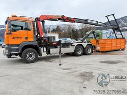 MAN TGA 28.410 6X2 Abrollkipper Kran PK 16502 18m