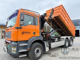 MAN TGA 28.410 6X2 Abrollkipper Kran PK 16502 18m