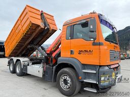 MAN TGA 28.410 6X2 Abrollkipper Kran PK 16502 18m