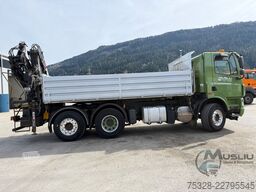 DAF CF85 410 6x2 Meiller Kipper Kran Hiab 144 ES-3