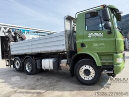 DAF CF85 410 6x2 Meiller Kipper Kran Hiab 144 ES-3