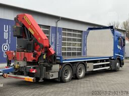 SCANIA R500 6x4 Pritsche mit Kran Palfinger PK53002 SH