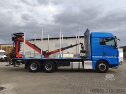 MAN TGX 26.500 Holz-LKW Euro6 6x4 Holztransporter m...