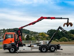 MAN TGS 26.440 Abrollkipper Palfinger Epsilon * 6x4!