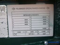 Feldbinder Powder tank alu 60 m3 (tipping)