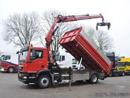 MAN TGM 18.250 2-SIDE KIPPER HIAB CRANE COMPRESSO...