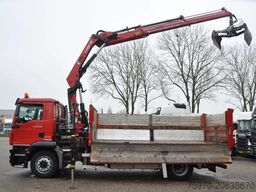 MAN TGM 18.250 2-SIDE KIPPER HIAB CRANE COMPRESSO...