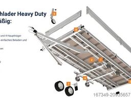SARIS PL 506 204 3500kg HD Heavy Duty niedrig Fahrwerk