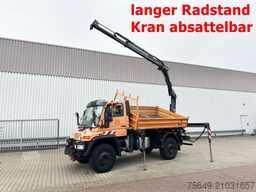 Unimog U500 4x4 U500 4x4 405/40 mit Heckkran Hiab 077-1 HiDuo, absattelbar, Funk