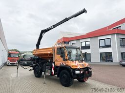 Unimog U500 4x4 U500 4x4 405/40 mit Heckkran Hiab 077-1 HiDuo, absattelbar, Funk