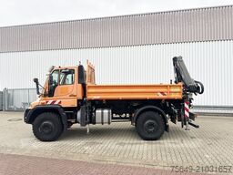 Unimog U500 4x4 U500 4x4 405/40 mit Heckkran Hiab 077-1 HiDuo, absattelbar, Funk