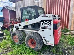 Bobcat 763 Skid-Steer Loader with Bucket, Grapple and Pal