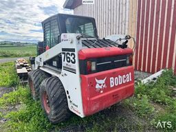 Bobcat 763 Skid-Steer Loader with Bucket, Grapple and Pal