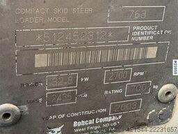 Bobcat 763 Skid-Steer Loader with Bucket, Grapple and Pal